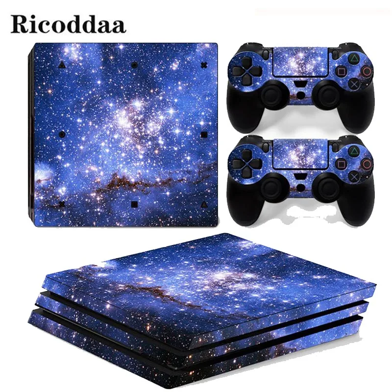 Наклейка Sky Stars для PS4 Pro Обложка консоли и 2 шт. наклеек контроллера Sony Playstation 4
