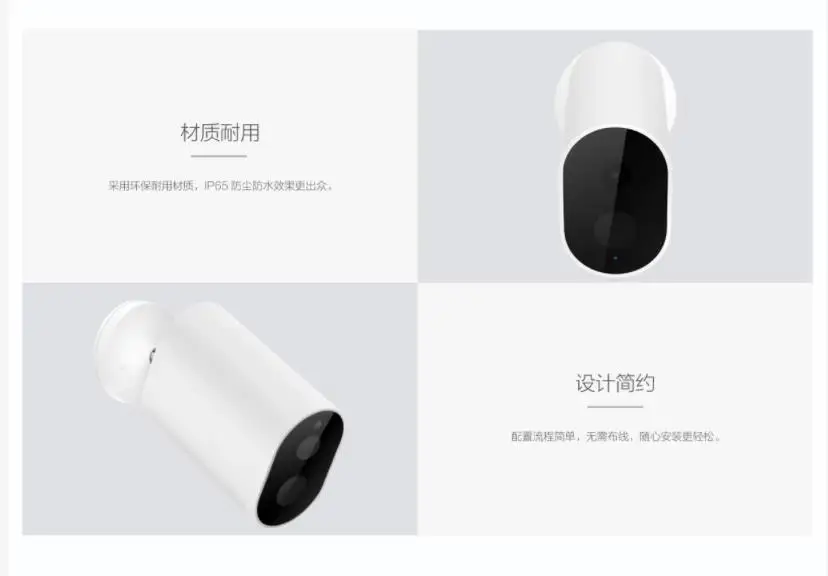 Оригинальная смарт-камера xiaomi Mijia 120 градусов F2.6 1080PWIFI беспроводная камера с водонепроницаемым шлюзом AI умная IP камера