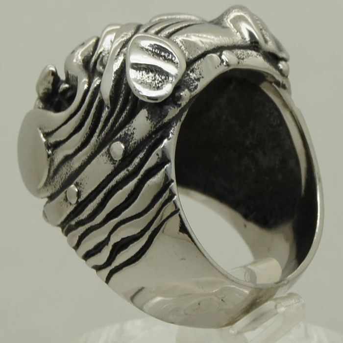 Классные мужские/для мальчиков бульдог Питбуль домашнее животное кольцо из