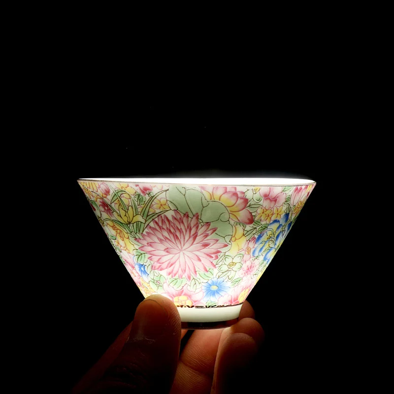 6 шт./партия китайские стильные цветные эмалированные чашки для кофе в стиле кунг