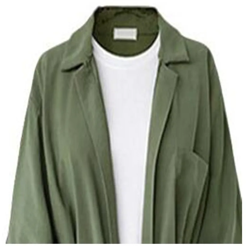 

New Autumn Style Women Trench Coat Plus Size Casual Slim MD-Long Solid Cardigan Belt Trench Coat For Women Large Outerwear 4XL