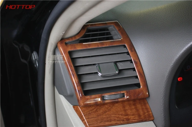 Для toyota camry 2009-2011 отделка рулевого колеса внутренняя отделка с блестками Отделка приборной панели внутренняя отделка из красного дерева ABS