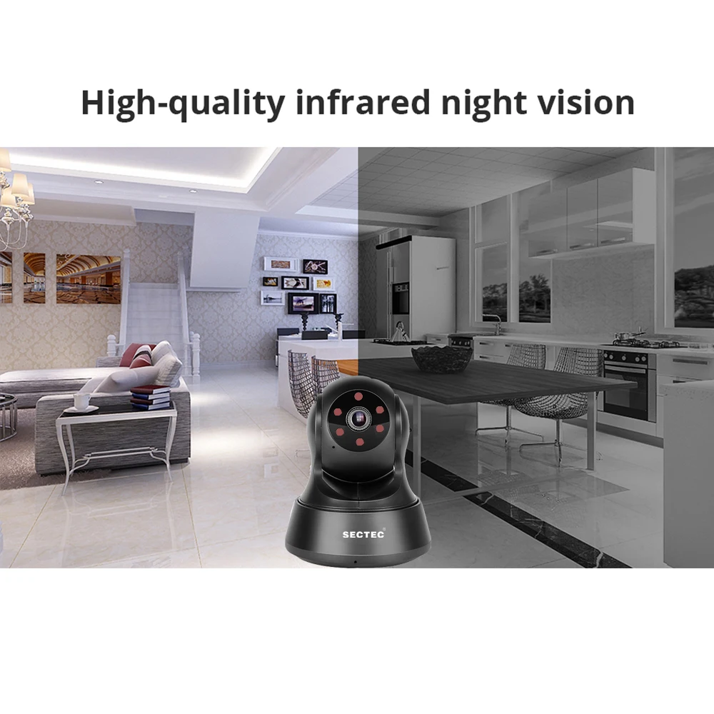SECTEC 1080 P облачного хранилища автоматическое слежение за P2P Беспроводной Wi-Fi