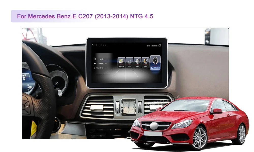 MEKEDE Android 7,1 4G LTE автомобильный мультимедийный плеер Автомобильный DVD для Benz E class Coupe W207 C207 A207 2009- gps Радио 3g ram 32G rom