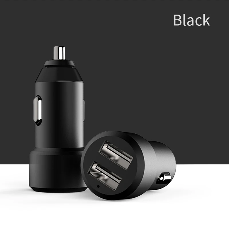 X-Level Dual Usb Quick Charge QC 3,0 Автомобильное зарядное устройство со светодиодом дисплей 5 в 3.4A 2 порта Usb быстрое автомобильное зарядное устройство для samsung iPhone huawei - Тип штекера: Black