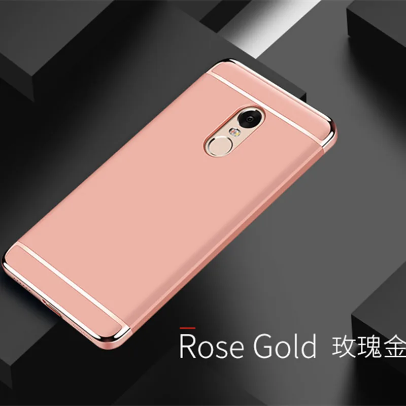 360 тонкий защитный чехол-бампер для Xiaomi Redmi на 5A Note 5A 5 Plus NFH Роскошный Жесткий удобный чехол Redmi Note 5 Pro - Цвет: Rose Gold