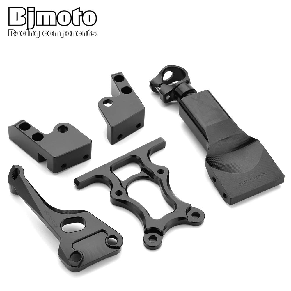Bjmoto мотоциклы mt07 mt 07 Регулируемый рулевой демпфер кронштейн для крепления Yamaha MT-07