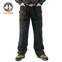 mens heavy duty cargo pants multi pockets canvas pant casual work wear military tactical long full length trousers id627