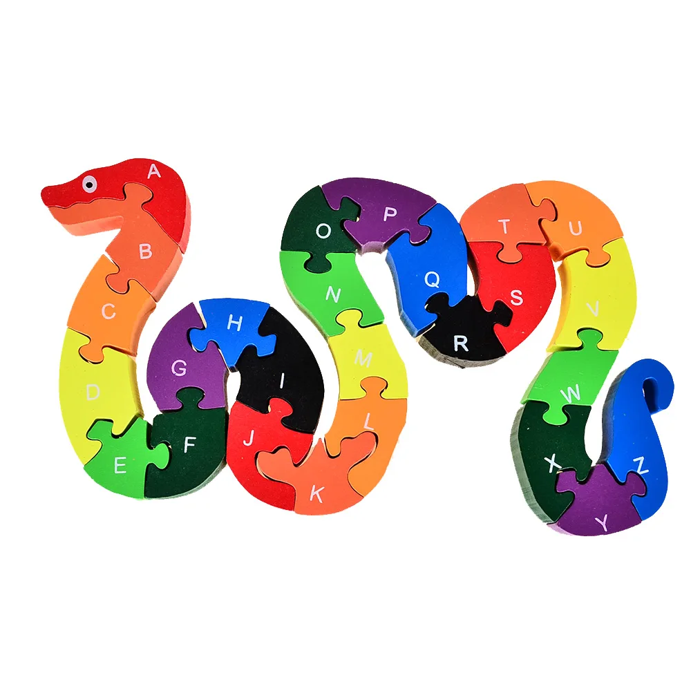 Деревянные пазлы с цифрами и 26 алфавитов детская игрушка ABC / 123|wooden jigsaw puzzle|puzzle