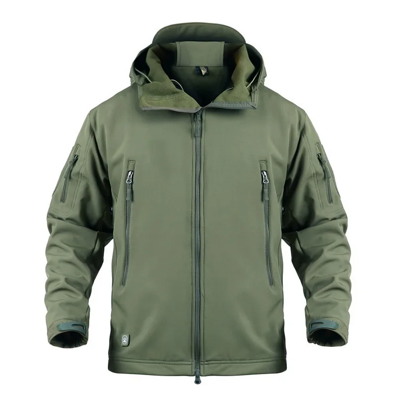 Army Green Зимние TAD тепловые армейские камуфляжные водонепроницаемые походные куртки Тактические Военные флисовые теплые ветрозащитные куртки 5XL пальто - Цвет: Army Green