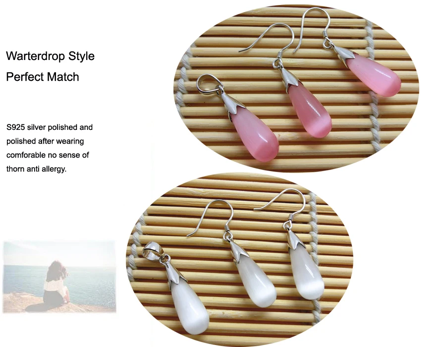 Опал Капля воды подвески 100% гарантированное ювелирное изделие из настоящего