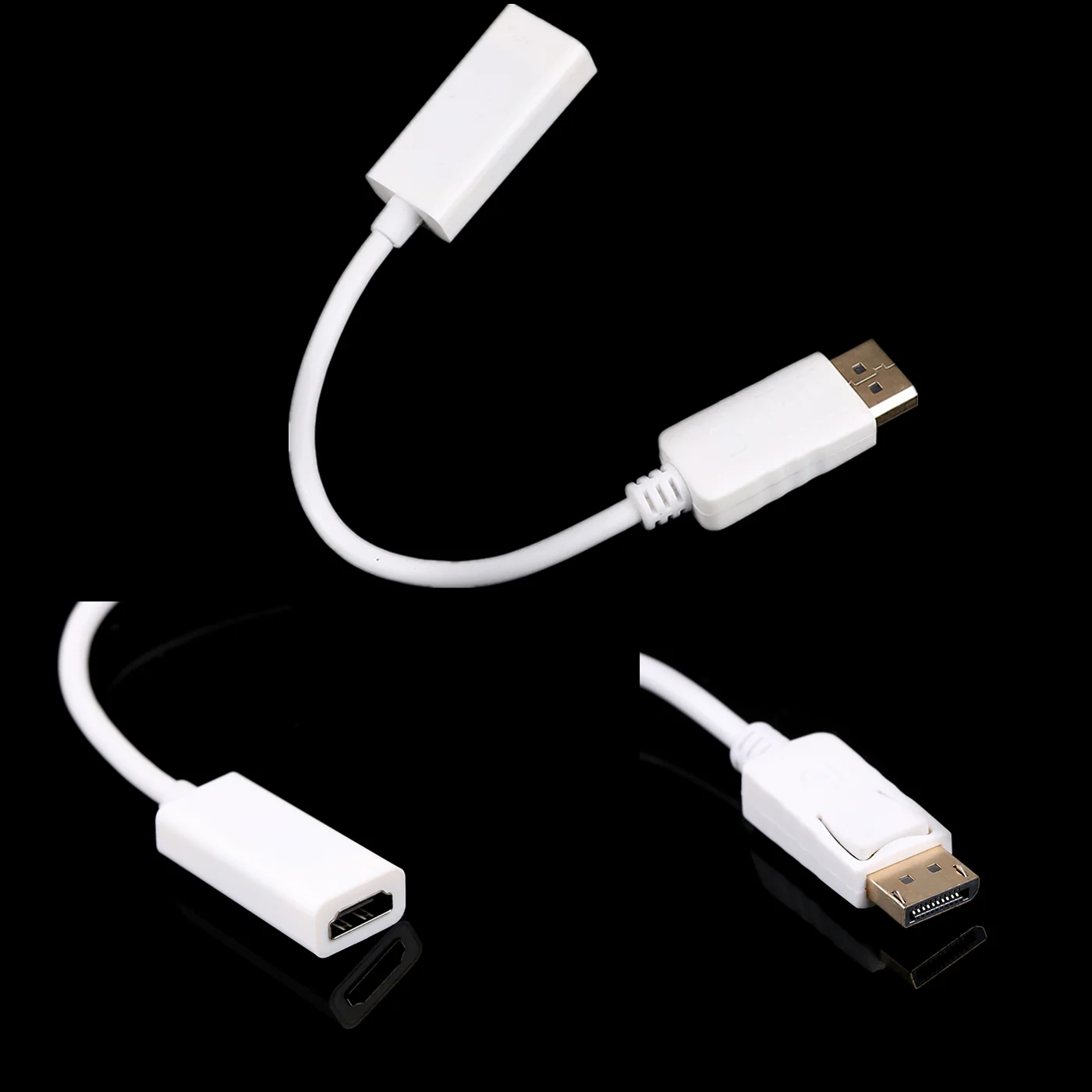 Мужчина к HDMI 1 4 Женский Кабель-адаптер 1080P Дисплей Порты и разъёмы шнур конвертер