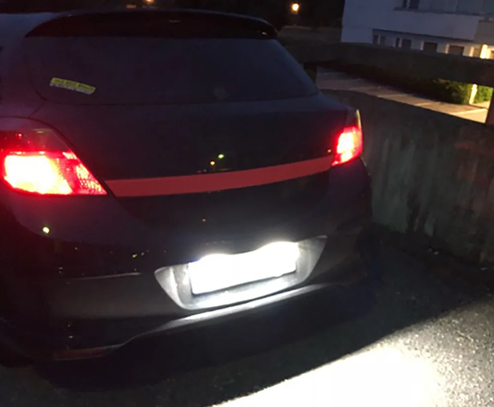 2 шт. Canbus Нет Ошибка светодиодный номерной знак светильник Lampfor Opel Insignia Zafira B Corsa D