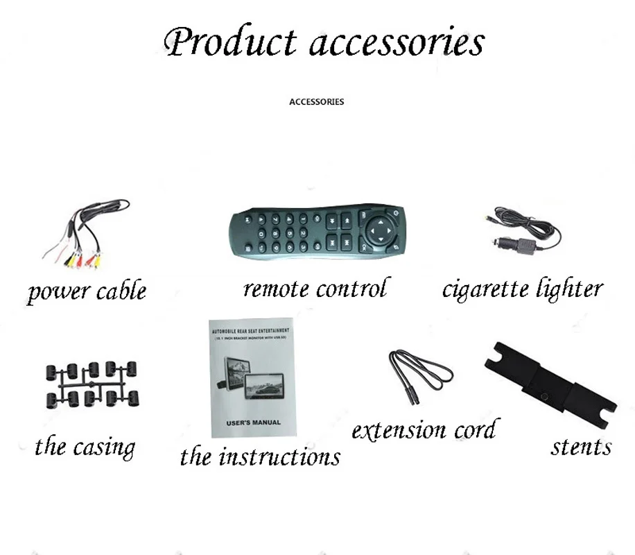 Caroad 10 1 дюймов Автомобильный подголовник монитор сенсорная кнопка 1024*600 MP5 плеер
