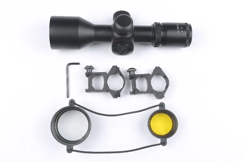 Mizugiwa Охота Тактический винтовка подсветкой Сфера 3-9x40v красный зеленый Mil-Dot Scope