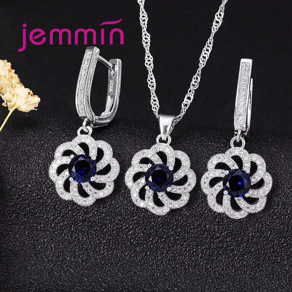 Женский комплект украшений из серебра 925 пробы свадебный аксессуар ажурное