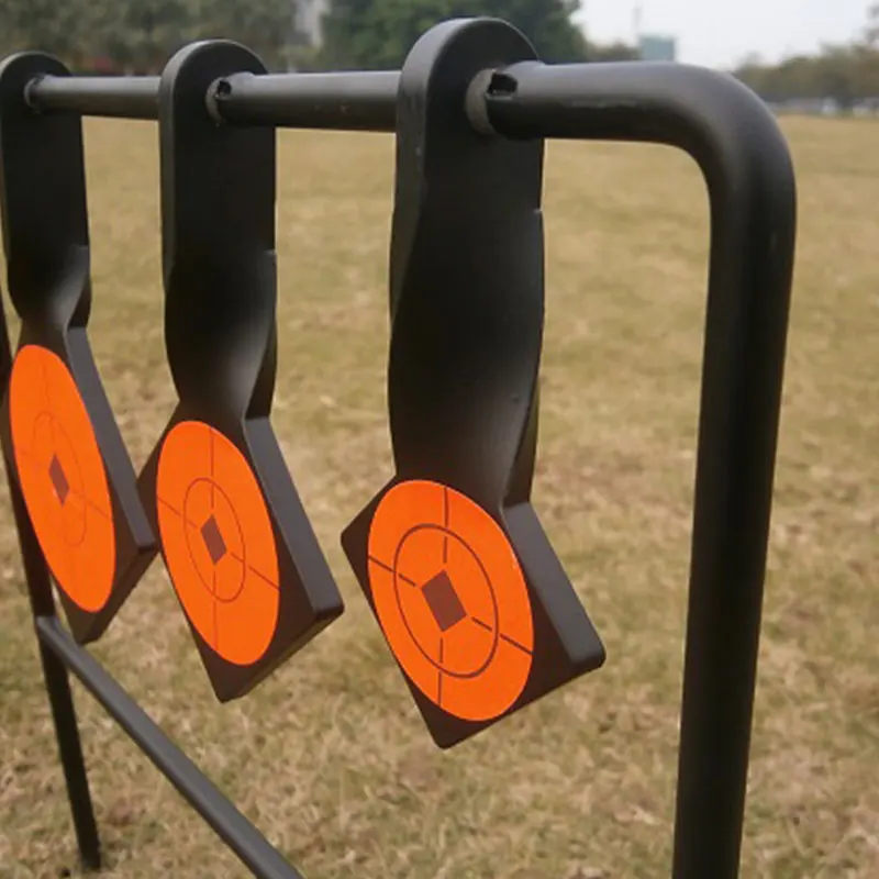 Сверхмощный пистолет стрельба. 22 Rimfire spinner три пластины Цель Поля 6 мм Горячая
