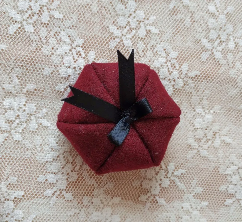 

Cute 1PCS ob11 dolls Beret Hat Bowknot fashion beret hat for ob11 dolls accessories