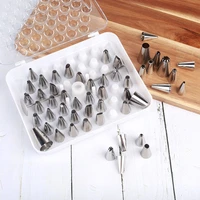 52 pcsset silicone icing piping cream pc stainless steel nozzle pastry tips converter diy cake decorating tools