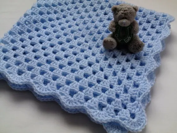 Crochet Baby Blanket Afghan Nursery Bedding Christening Baptism gift deken colcha coperta Babydecke manta couverture | Мать и ребенок