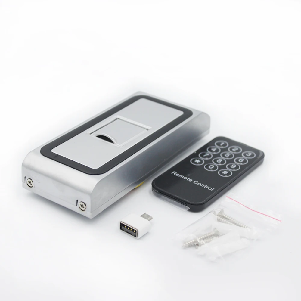 metal ip65 waterproof biometrics fingerprint access control system 1000 users rfid 125khz reader door access control free global shipping