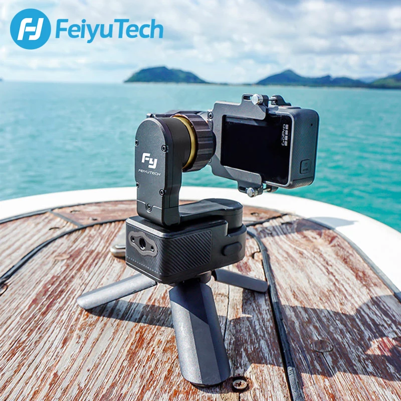 Водонепроницаемый 3 осевой стабилизатор FeiyuTech Feiyu WG2 для экшн камеры GoPro 6 4 5 Session YI 4K