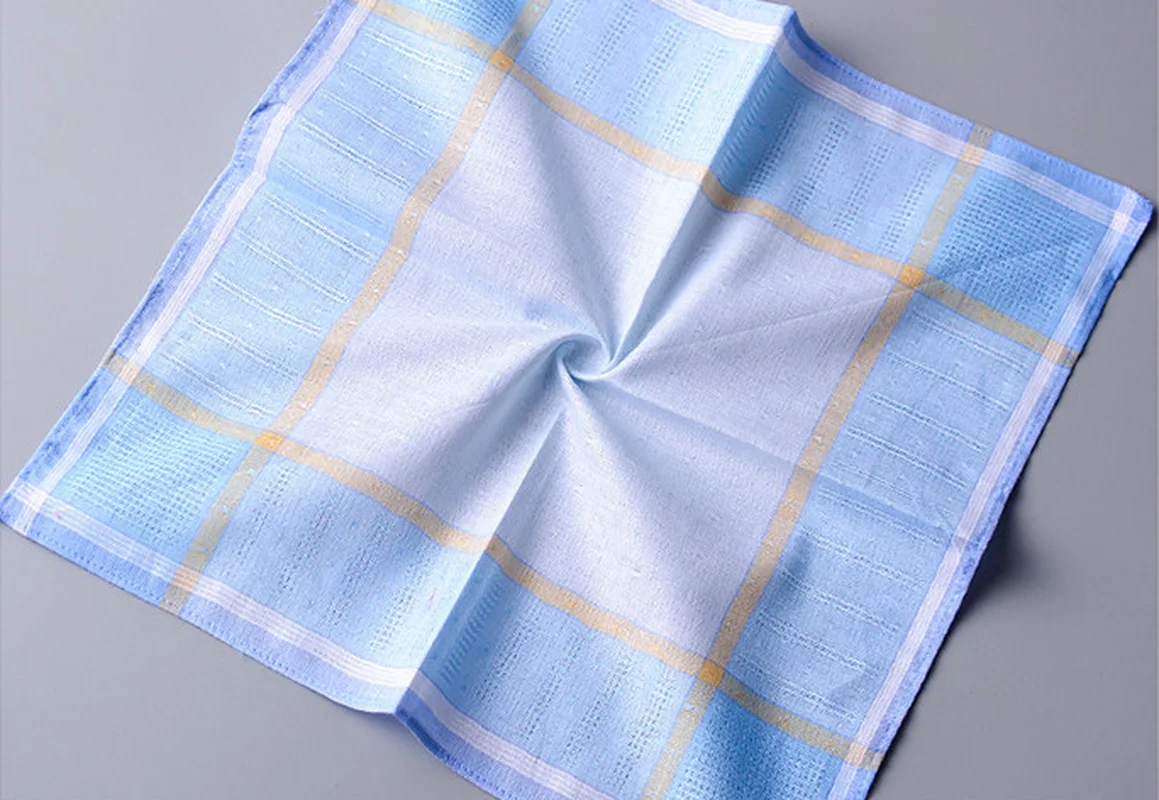 100% хлопок многоцветный плед полосы мягкий маленький платок унисекс впитывающий