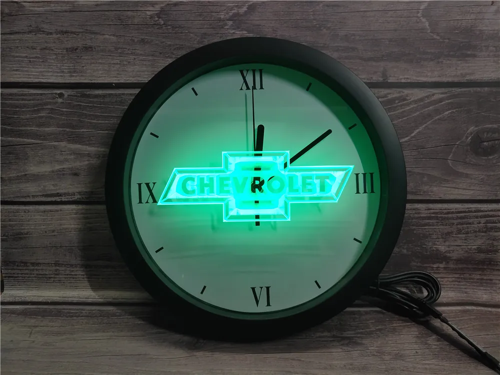 

Неоновые светодиодсветодиодный настенные часы для CHEVROLET APP RGB 5050