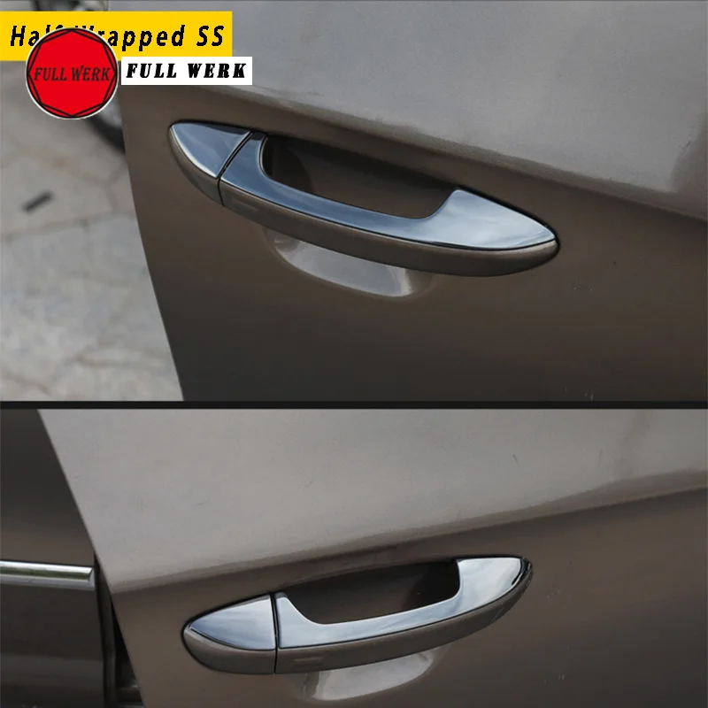 Stainless Steel Car Exterior Door Handle Cover Trim Plate Sticker for VW Volkswagen CC 2013-2018 Decoration Accessories | Автомобили и