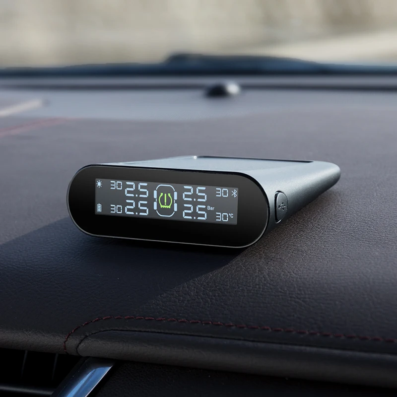70mai TPMS монитор давления в шинах Bluetooth автомобильное давление Солнечная USB Двойная