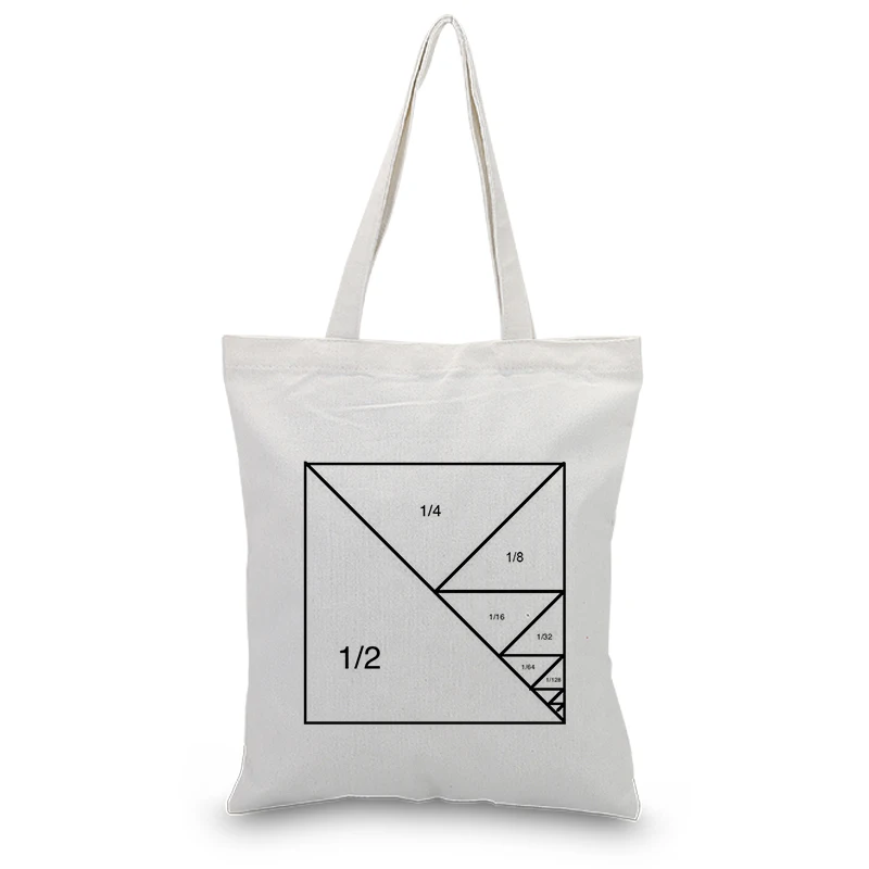 math007 Холщовая Сумка-тоут для ежедневного использования, математическое изображение, ручная сумка, печать логотипа, текст, сделай сам, хозяйственная сумка, эко экологическая многоразовая утилизация - Цвет: math007