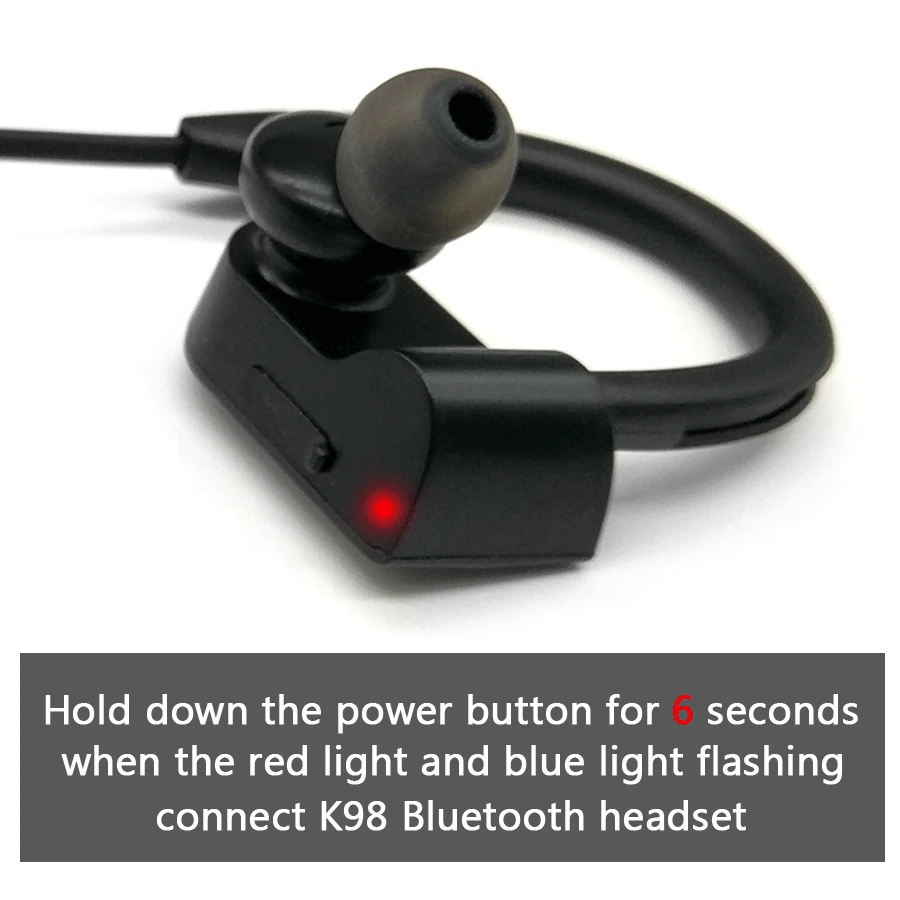 Wireless Bluetooth Earphones Sports Headphone Stereo Headset Waterproof bluetooth earphone with MIC for phone xiaomi K98 | Электроника