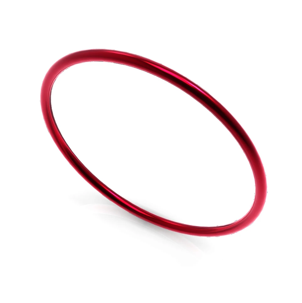 Red Inner Ring Floya 1 мм ширина внутренние кольца Сменные заполненные кольца алюминиевый материал аксессуары для женщин Персонализированные красочные - Цвет основного камня: Red Inner Ring