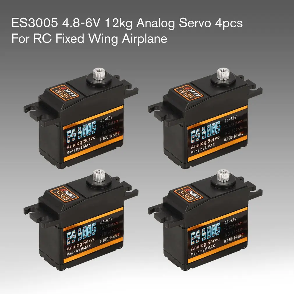 4 шт. EMAX ES3005 8 V 6 12 кг 0 16/0 14 s/60 градусов аналоговые металлический Шестерни