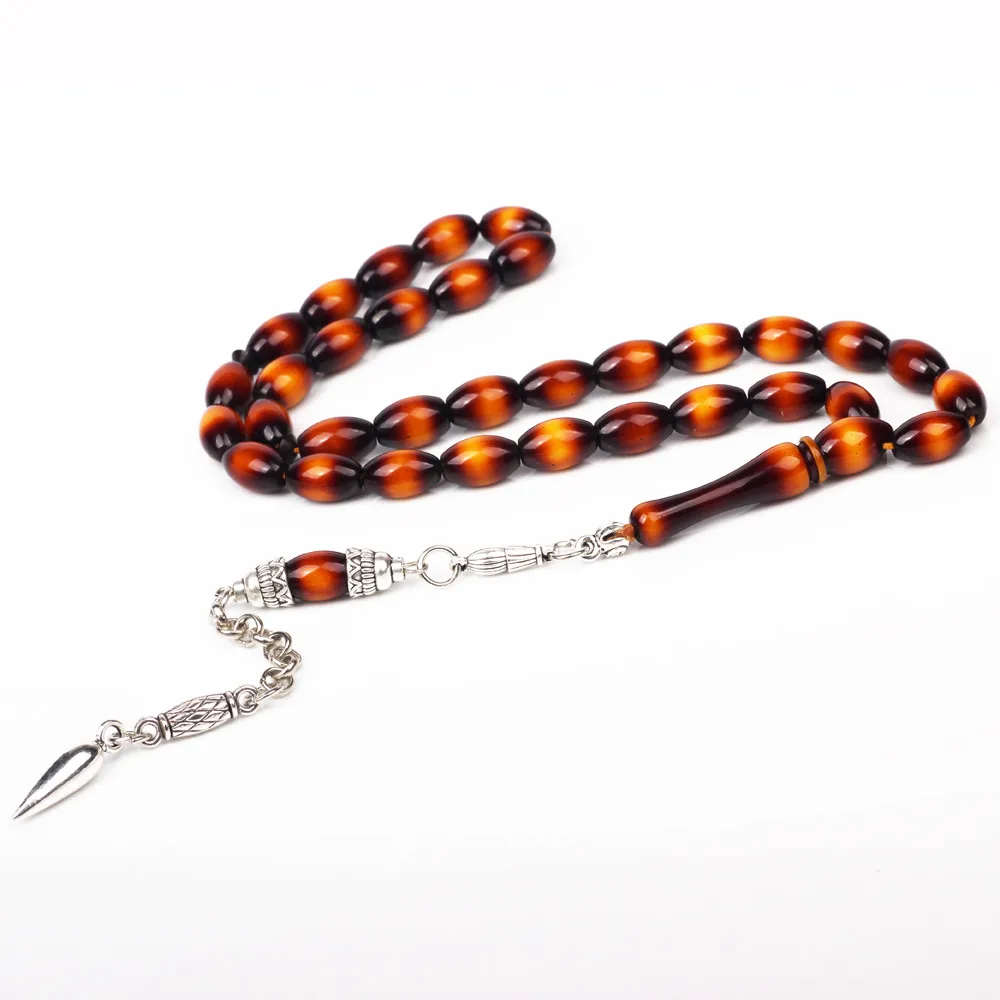 Tasbih магазин смолы янтарные Молитвенные Четки из бусин tesbih Мусульманский