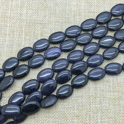 blue sand stone Разноцветные каменные бусины, цинковый сплав, Плоская овальная форма, буфами на рукавах гладкая Форма 13x18 мм для DIY расходных материалов для изготовления ювелирных изделий из сердолика тигровый глаз говлита и т. д - Цвет: blue sand stone