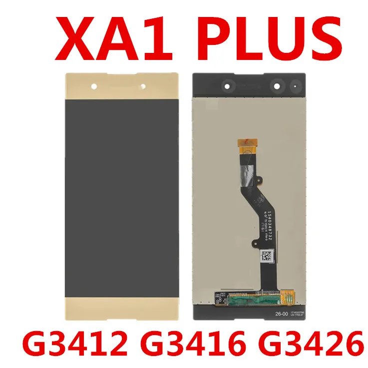 Сенсорный ЖК дисплей 5 дюйма для Sony Xperia XA1 Plus G3412 G3416 G3426 G3421 экран с сенсорным