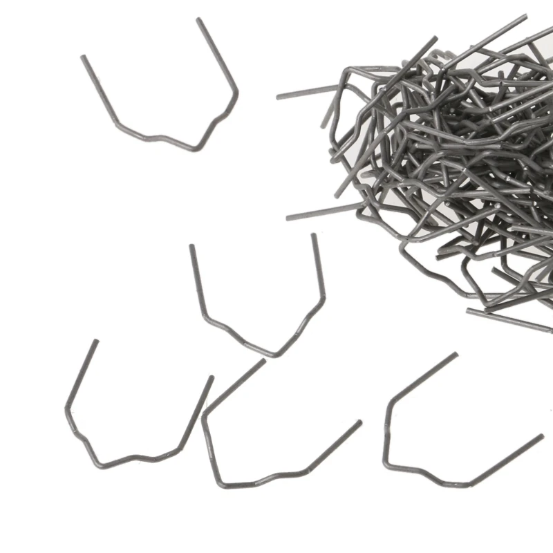 100 шт предварительно вырезанные горячие плоские скобы V образный пластиковый