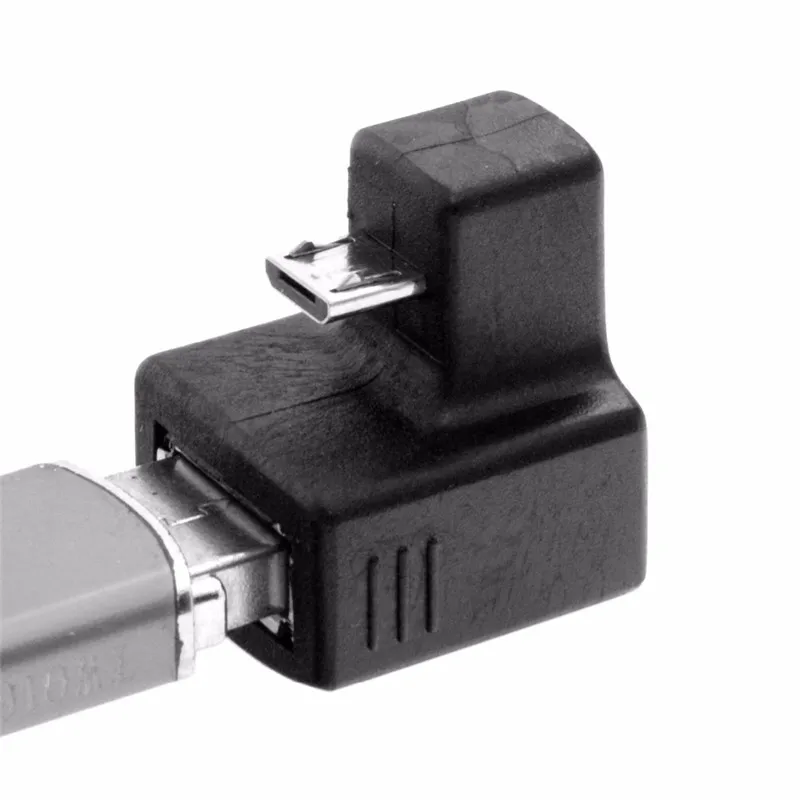 Cy вниз Угловой Micro USB V8 OTG к 2 0 Женский удлинитель адаптер соединитель для сотового