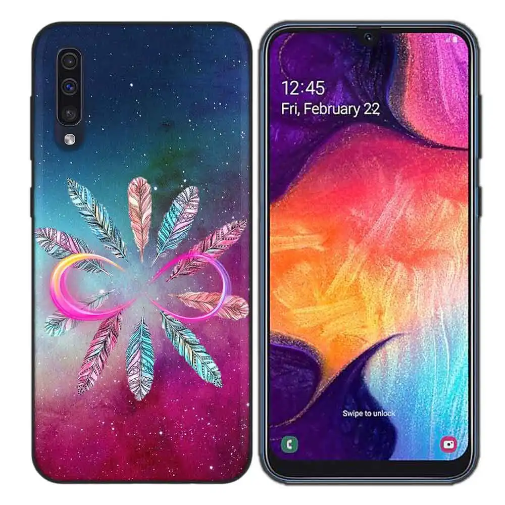 Зеленый Ловец снов TPU силиконовый чехол для samsung Galaxy A7 A9 A10 A20 A30 A40 A50 A60 A70 A80 A20E A90 5 г Примечание 10 M40 для задней панели - Цвет: Зеленый