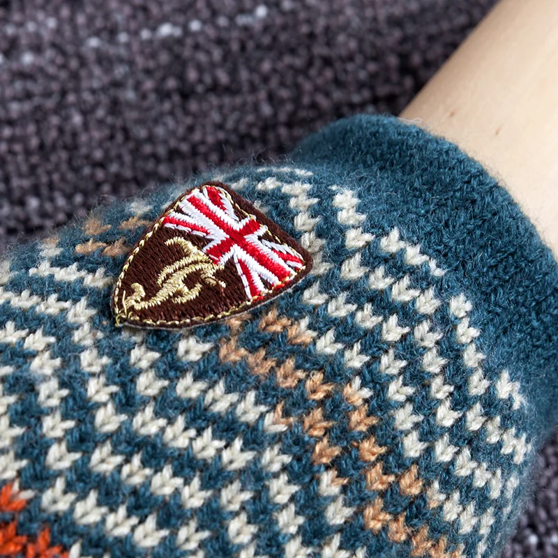 REALBY зимние перчатки мужские без пальцев эластичные трикотажные Luvas inverno теплые