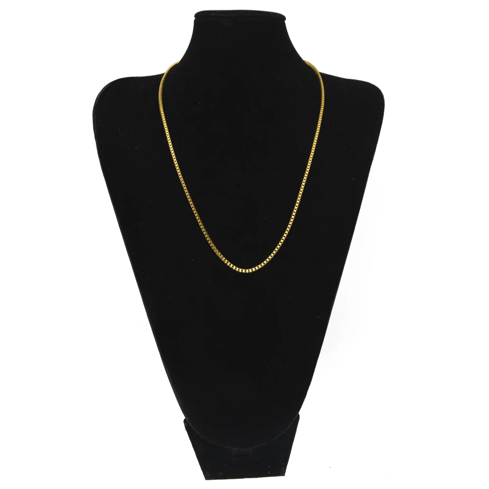 Хип хоп золотая цепочка из нержавеющей стали в коробке для мужчин шикарное