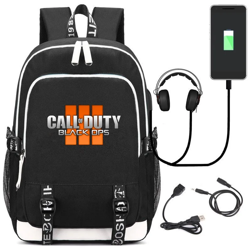 10 Горячая игра CallofDuty USB рюкзак путешествия ноутбук сумки на плечо Студенческая школьная сумка Bookbags - Цвет: 10