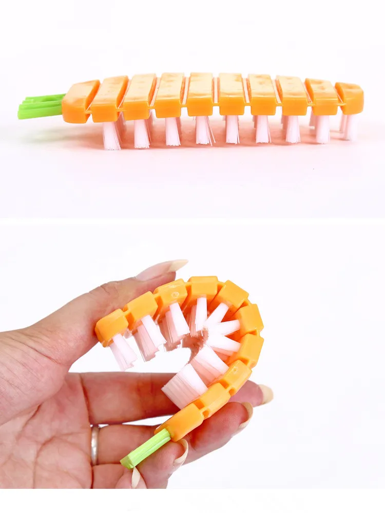 1PC Cooking Concepts Kitchen Cute Radish Shape Fruit And Vegetable Potato Brush Veggie Scrubber Cleaning Tools OK 0795 | Дом и сад