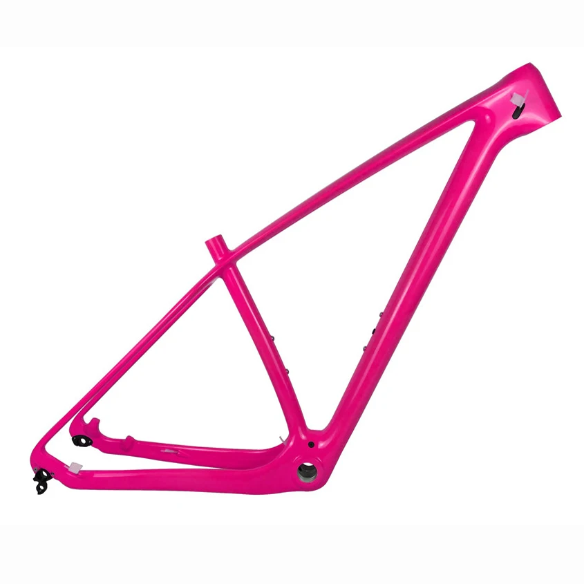 Pink Color Spcycle Новинка 650B T1000 карбоновая рама для горного велосипеда 27,5 er карбоновая рама для горного велосипеда BSA 73 мм совместимая 142*12 мм или 135*9 мм - Цвет: Pink Color