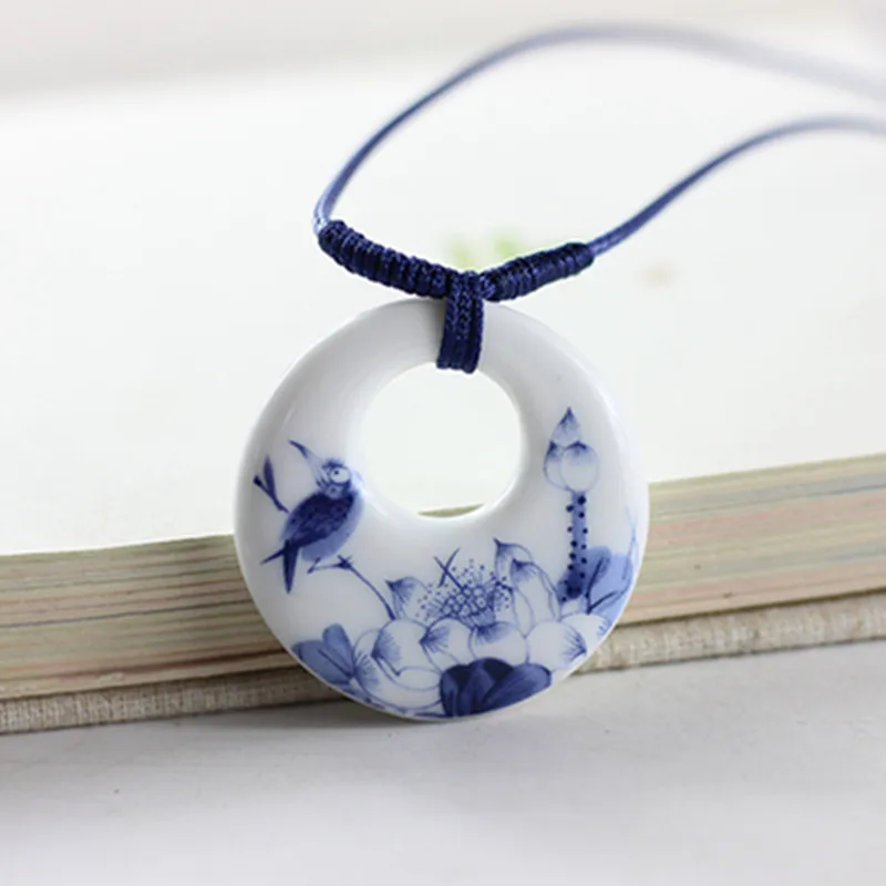 Керамические аксессуары ожерелье в национальном стиле женское уникальное