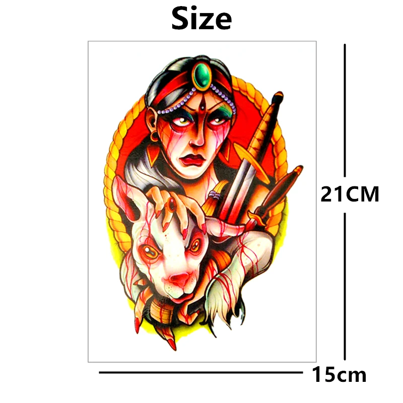 Временная татуировка SHNAPIGN с тремя глазами боди-арт флеш-татуировка наклейка s 12*20