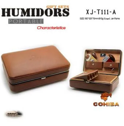 COHIBA натуральная кожа и кедрового дерева сигары набор в подарочной коробке