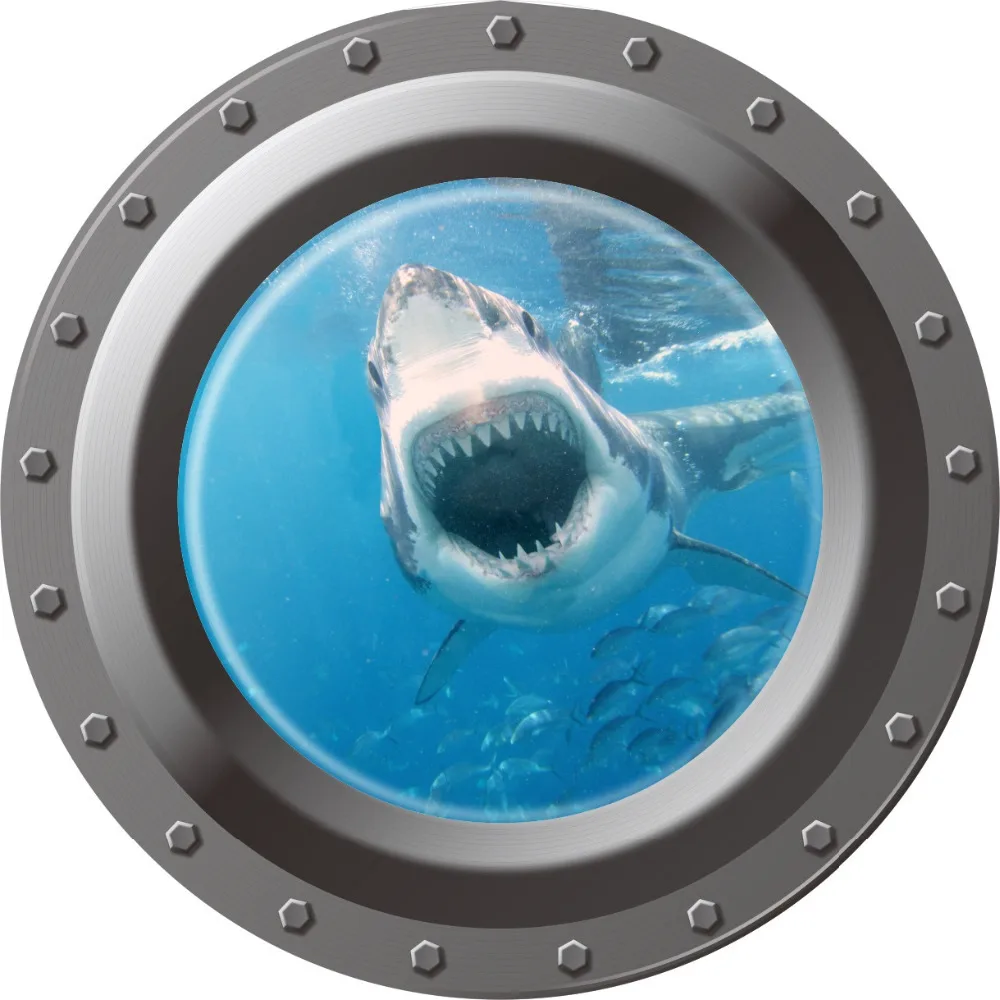 3d наклейка на стену с рисунком океанского пейзажа|room decoration|kids room decorationwall sticker |