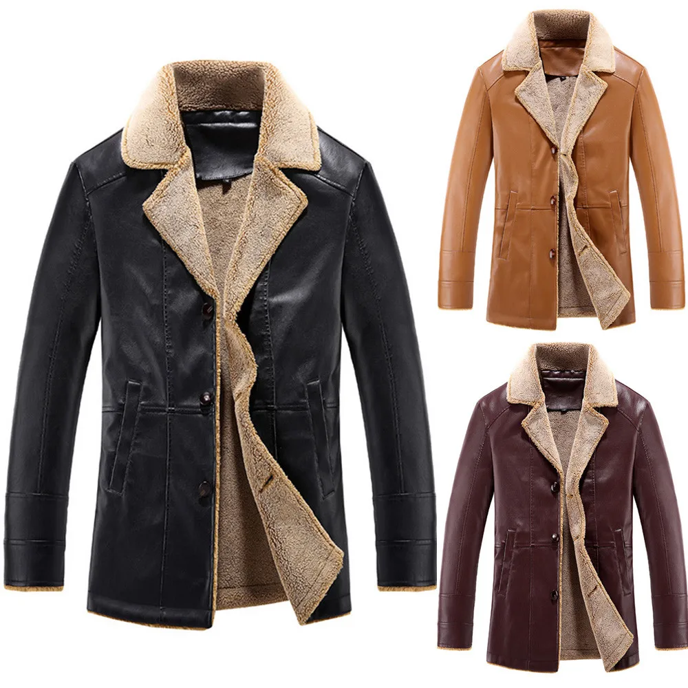 JAYCOSIN хит продаж модный дизайн мужское зимнее кашемировое пальто средней длины на